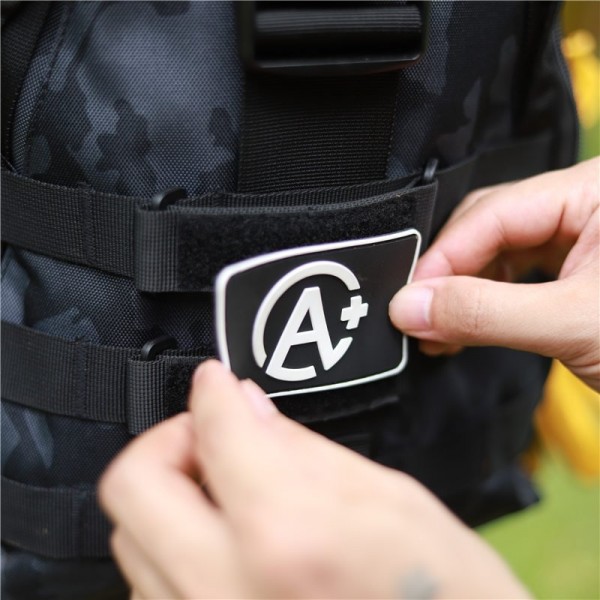 Tactical MOLLE Hook And Loop Badges Holder For Backpack