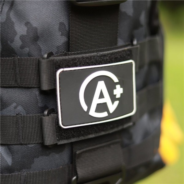 Tactical MOLLE Hook And Loop Badges Holder For Backpack