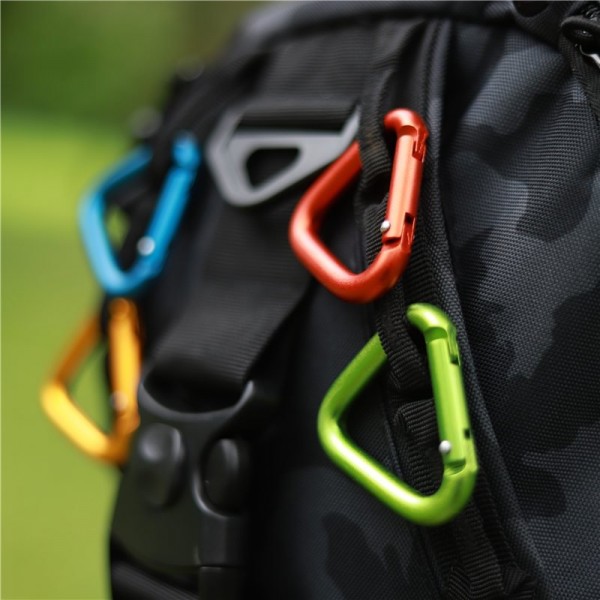Multicolor Triangle Carabiners Hook Clips Camping Accessories Buckle for Outdoor Hiking Traveling