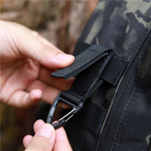 Tactical Molle Key Ring Nylon Webbing Buckle for Tactical Backpack