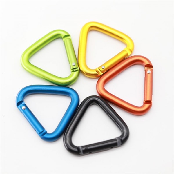 Multicolor Triangle Carabiners Hook Clips Camping Accessories Buckle for Outdoor Hiking Traveling