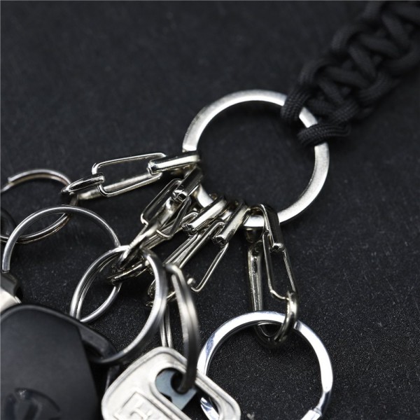 Paracord handmade Keychain With Fast Spring Hanging Buckles