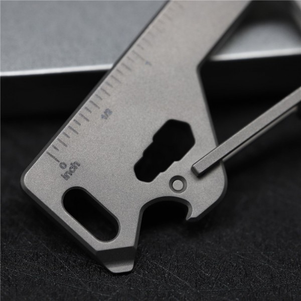 Titanium Multi-functional Quick Keychain With Hiden Replaceable Surgery Blade