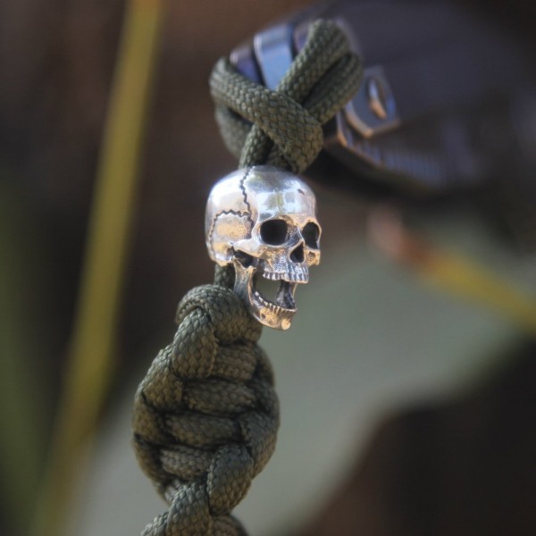 Fantastic Realistic Handmade Skull Knife Pendant Slingshot Pendant