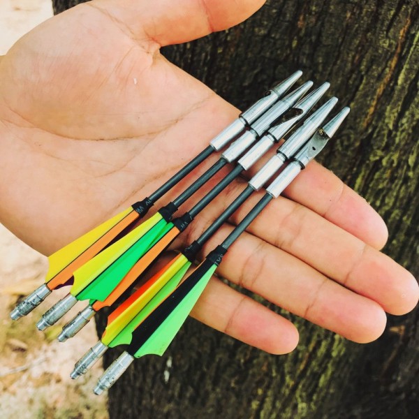 new generation carbon fiber slingshot darts with safe blunt tips, original patent design