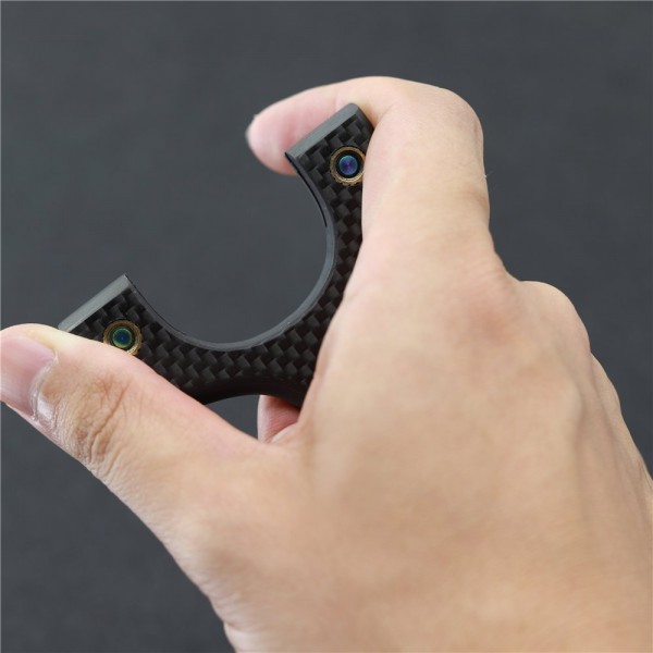 slingshots: S-Dama mini OTT Carbon Fiber Flat Slingshot With Clip Design, 100% Handmade Customization Acceptable