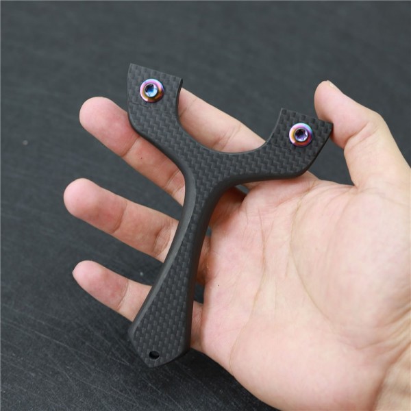 slingshots: S-Dama OTT Carbon Fiber Flat Slingshot With Clip Design, 100% Handmade Customization Acceptable