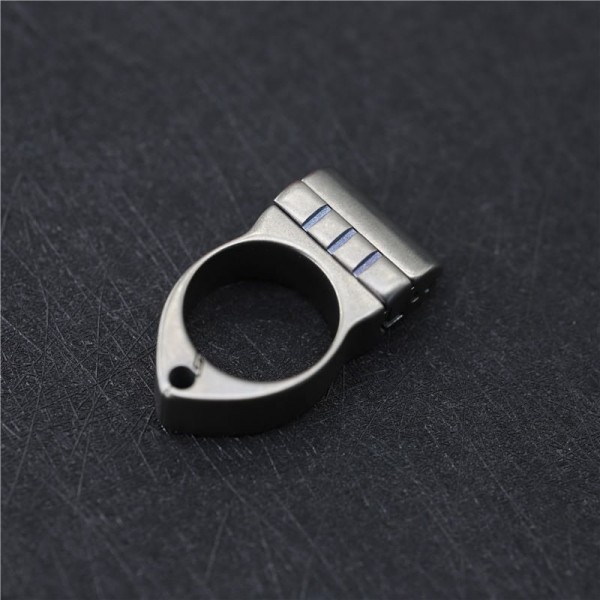 Slingshots: Titanium Frameless Ring With Slide-Lock Bands Attaching System
